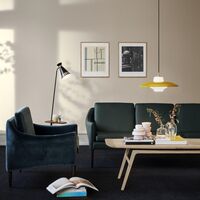 Cone Gulvlampe med Bord Sort Noir