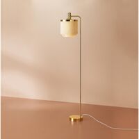 Fransen Stehlampe Weiß