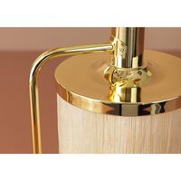 Fransen Stehlampe Weiß