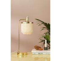 Fringe Tafellamp Crème Wit
