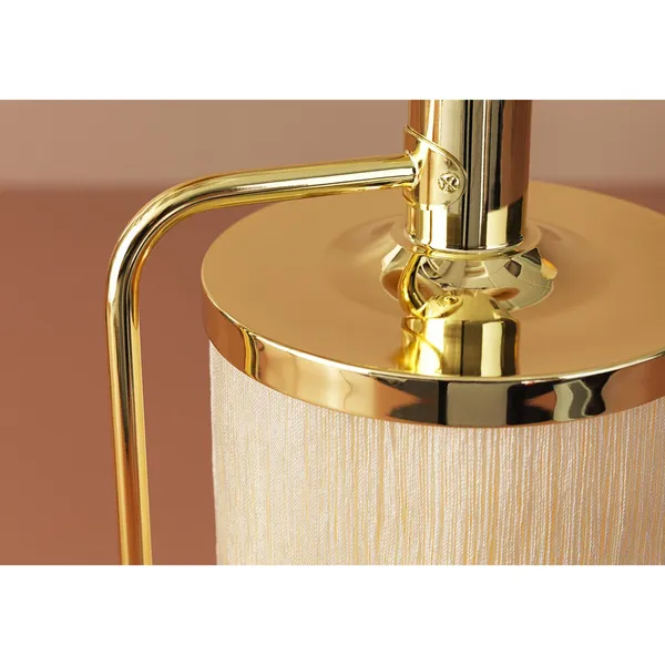 Fringe Tafellamp Crème Wit