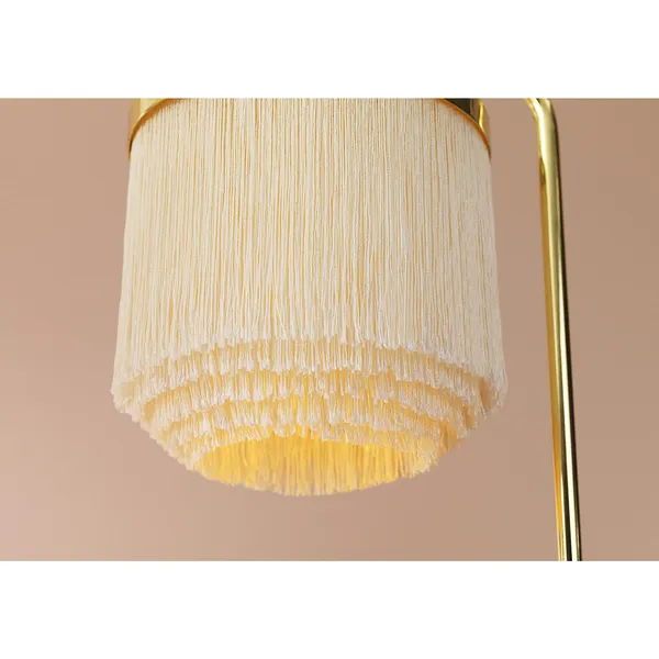Fringe Tafellamp Crème Wit