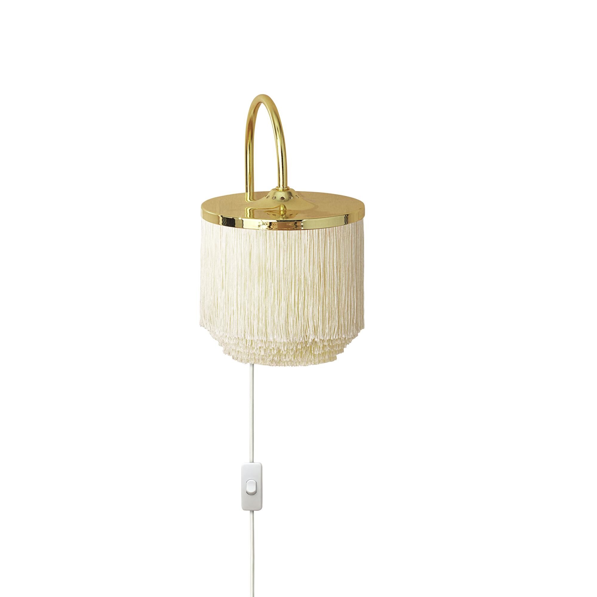 Fringe V&auml;gglampa Vit