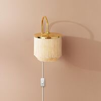 Fringe Wandlamp Crème Wit