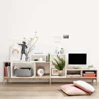 Mini Stacked Hyllsystem Mellan Ek