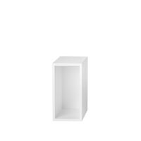 Estantería Apilable con Placa Trasera Pequeño Blanco