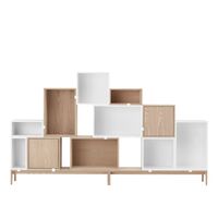 Stablet Hyllesystem med Bakplate Medium Eik