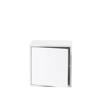 Stacked Bookcase System Between w. Door White