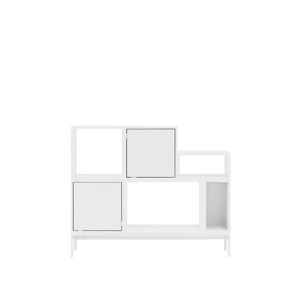 Stacked Shelving System Large White