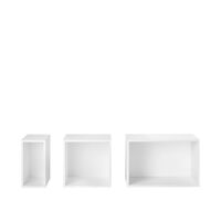 Stacked Shelving System Met Achterplaat Groot Wit