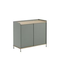 Enfold Sideboard, Eiche hoch/Dusty Grün