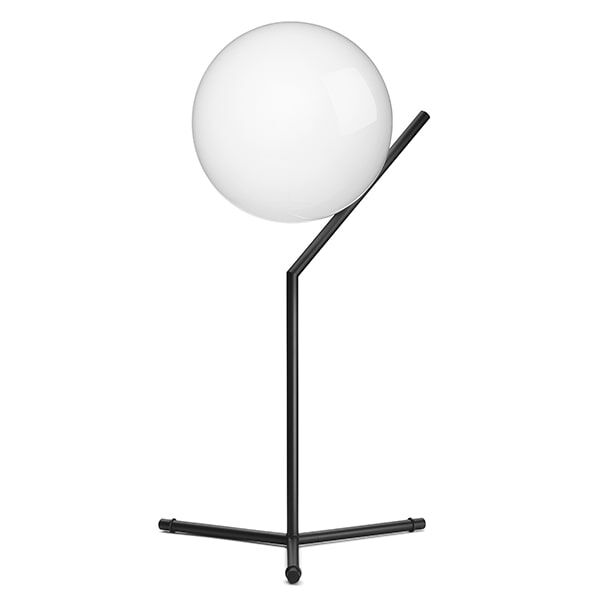 IC T1 Lampe à Poser Haute Noir Mat