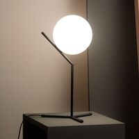 IC T1 Høj Bordlampe Mat Sort