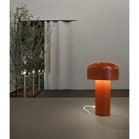 Bellhop Battery Table Lamp Red