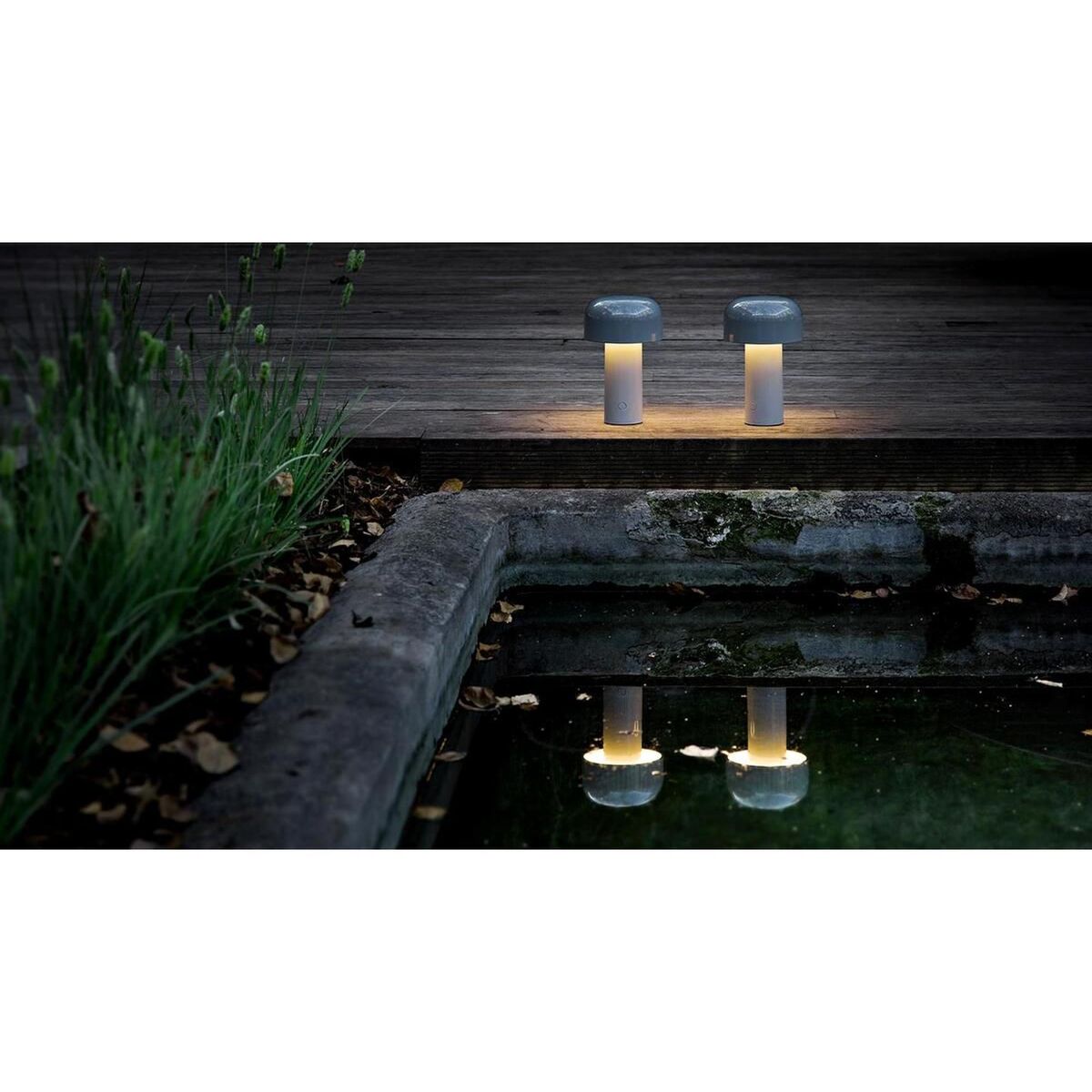Bellhop Battery Table Lamp Red