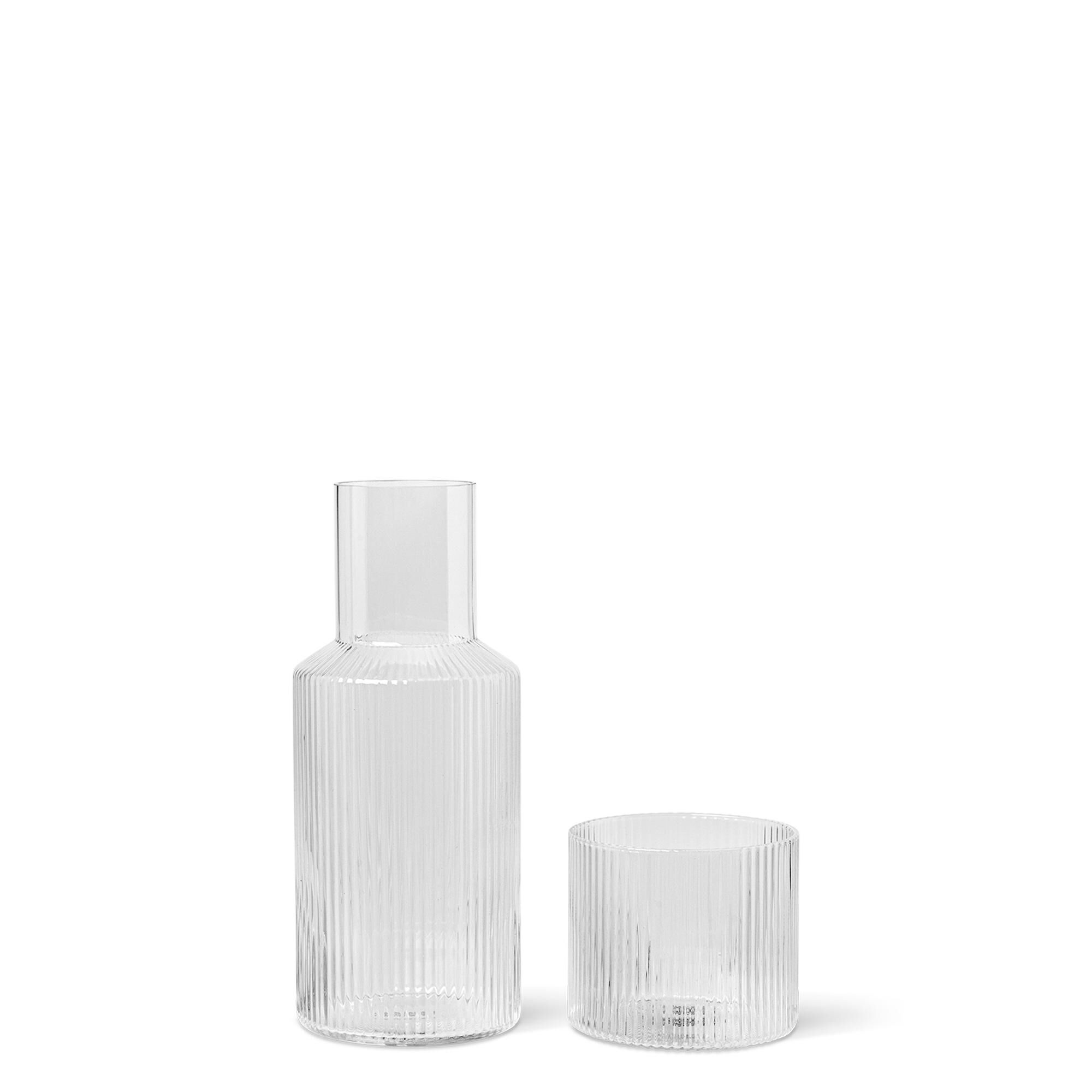 Ripple Petit Set Carafe Transparente