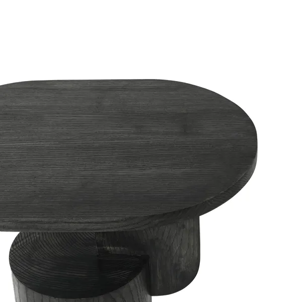 Insert Coffee Table Black Stained