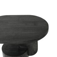 Insert Couchtisch Schwarz Gebeizt