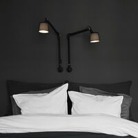 522 Vegglampe Sort Stor