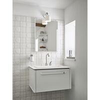 911 Mirror Small White