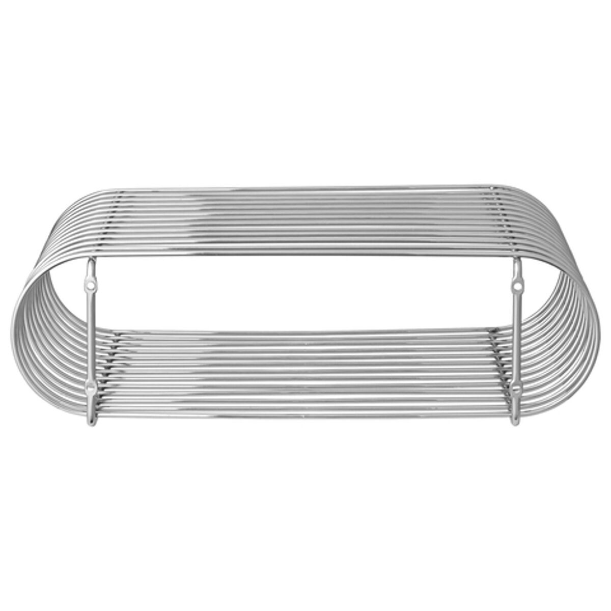CURVA Mensola Argento H12 cm