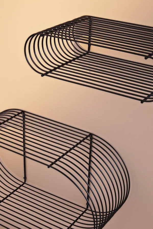 CURVA Shelf Silver H12 cm
