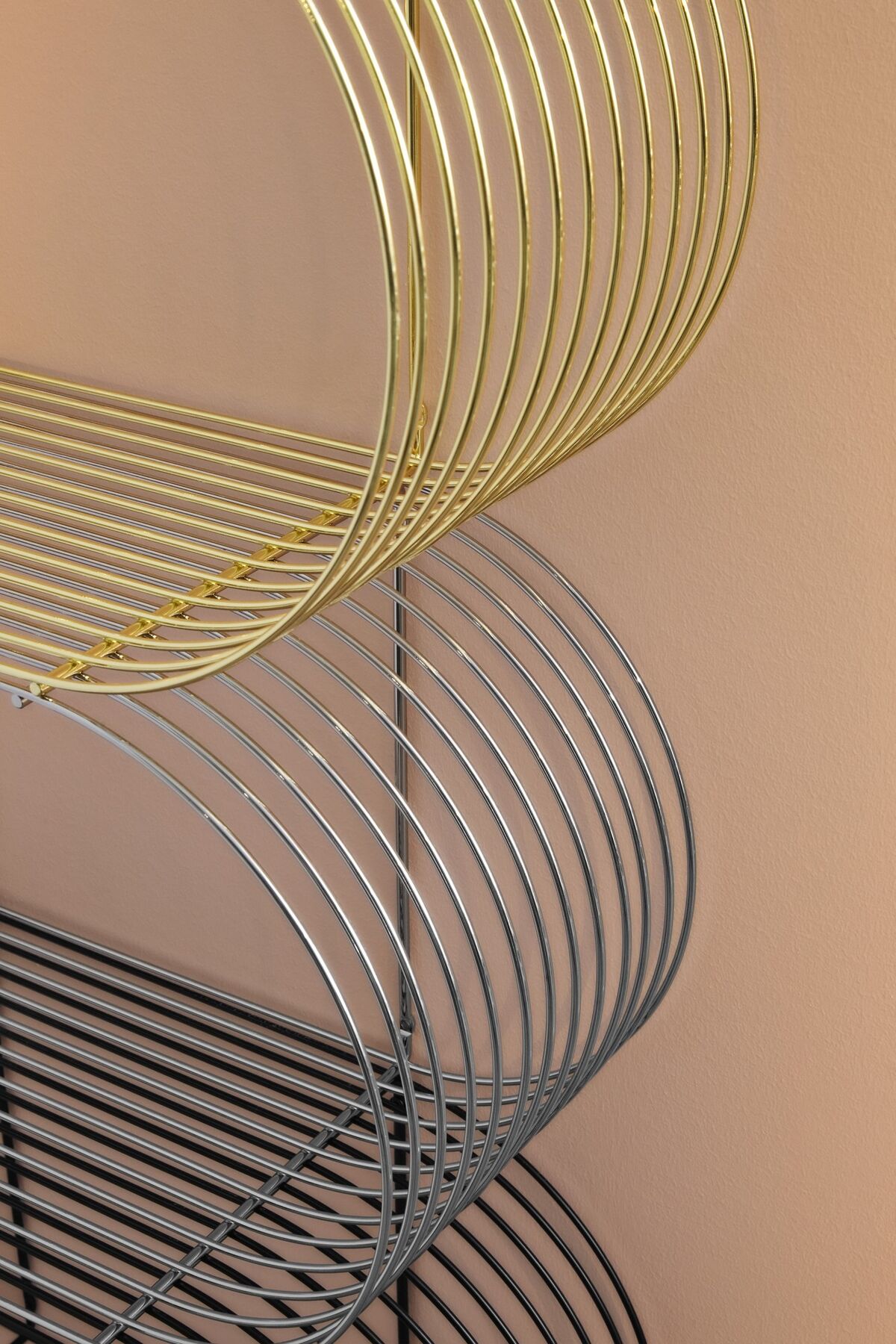 CURVA Mensola Argento H12 cm