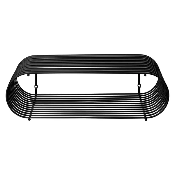 CURVA Shelf Black H12 cm