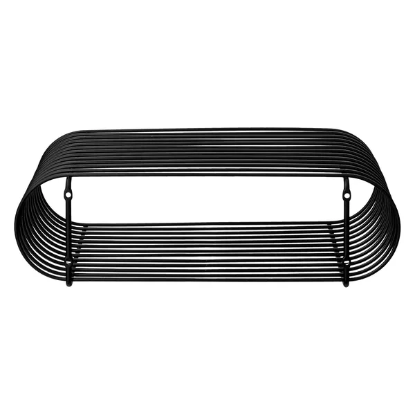 CURVA Shelf Black H12 cm