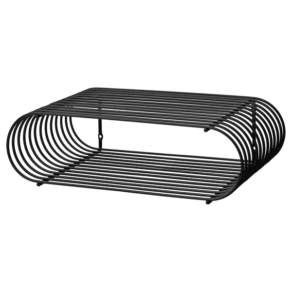 CURVA Shelf Black H12 cm