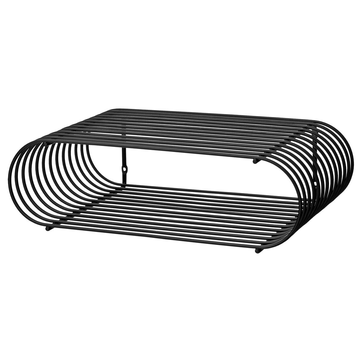 CURVA Shelf Black H12 cm