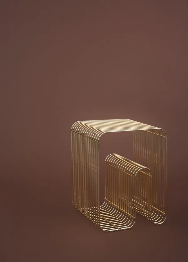 CURVA Stool Gold