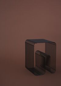 CURVA Stool Black