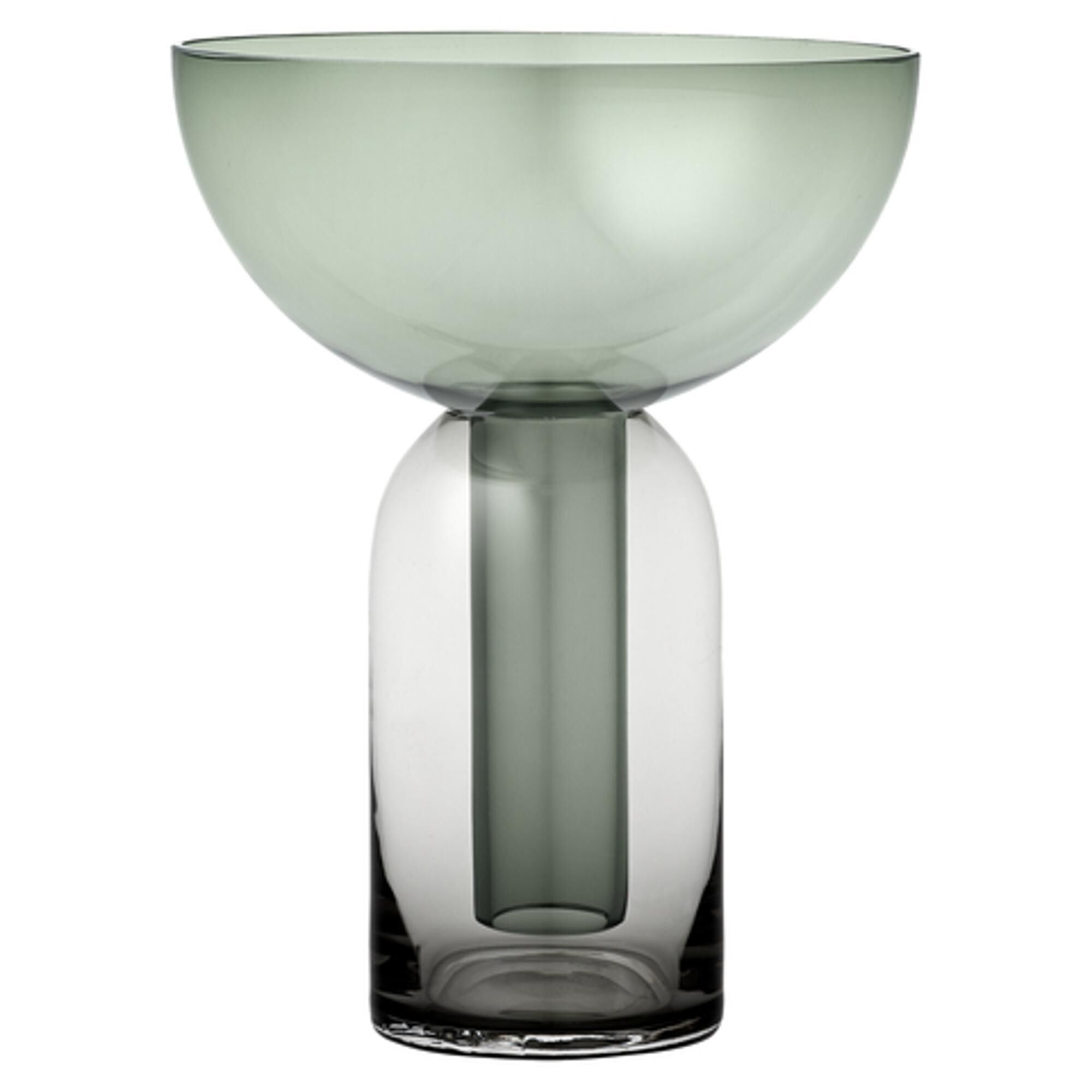 TORUS Vase H19 Sort/Forest