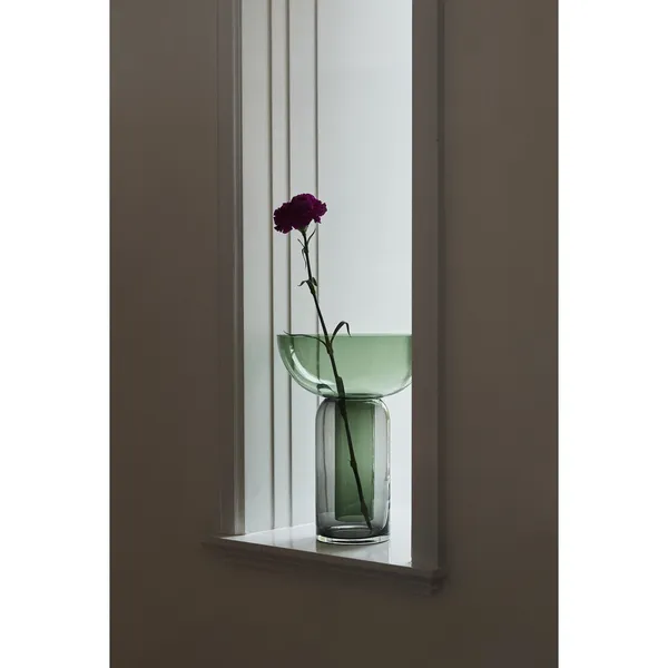 TORUS Vase H19 Sort/Forest