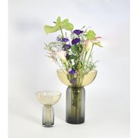 TORUS Vase H19 Sort/Amber