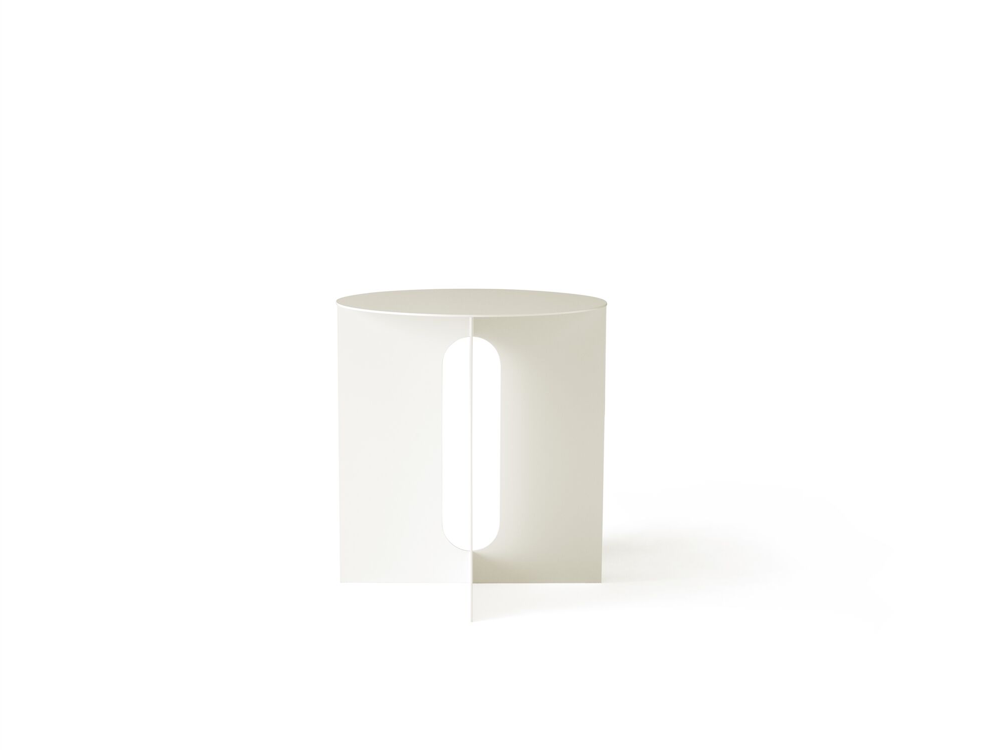 Table D'appoint Androgyne Ø40 Ivoire