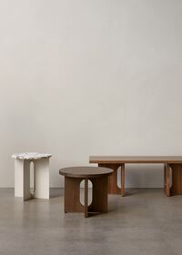 Plateau de Table Androgyne pour Table D'appoint Ø42 en Marbre Nero Marquina