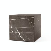 Plinth Coffee Table Cubic Gray Kendzo Marble