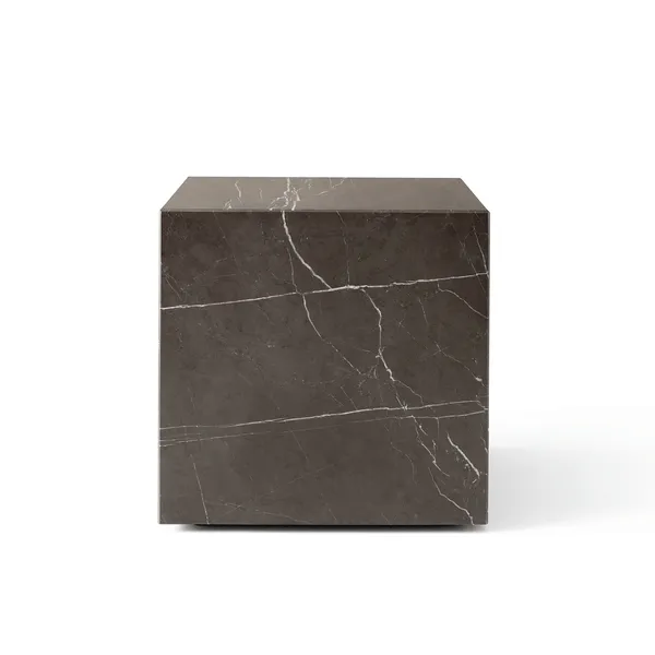 Plinth Coffee Table Cubic Gray Kendzo Marble