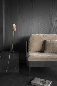 Plinth Coffee Table Cubic Gray Kendzo Marble