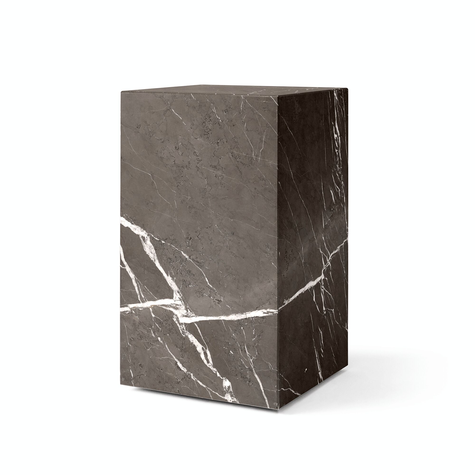 Plinth Sofabord Høj Grå Kendzo Marmor