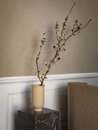 Plinth Coffee Table High Gray Kendzo Marble