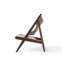 Knitting Armchair Upholstered Dakar 0311 Sand w. Dark Oak Base