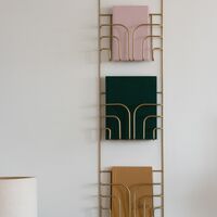 Now Magazine Holder Brass