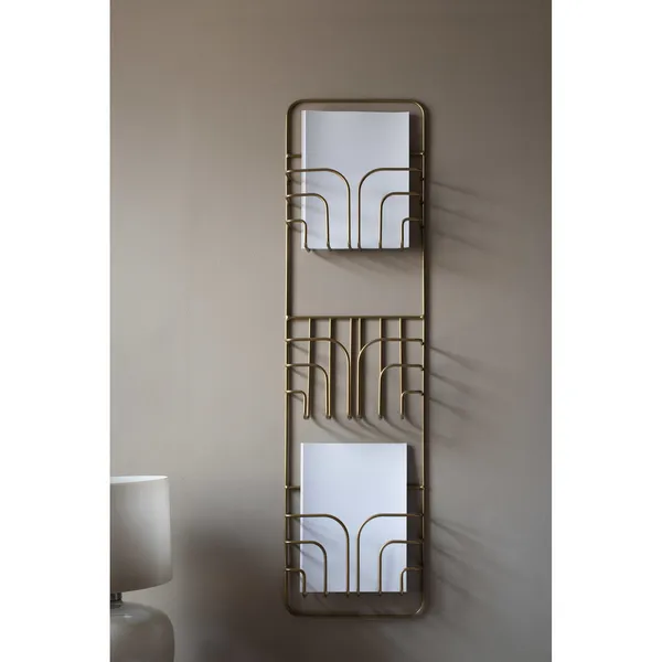 Now Magazine Holder Brass
