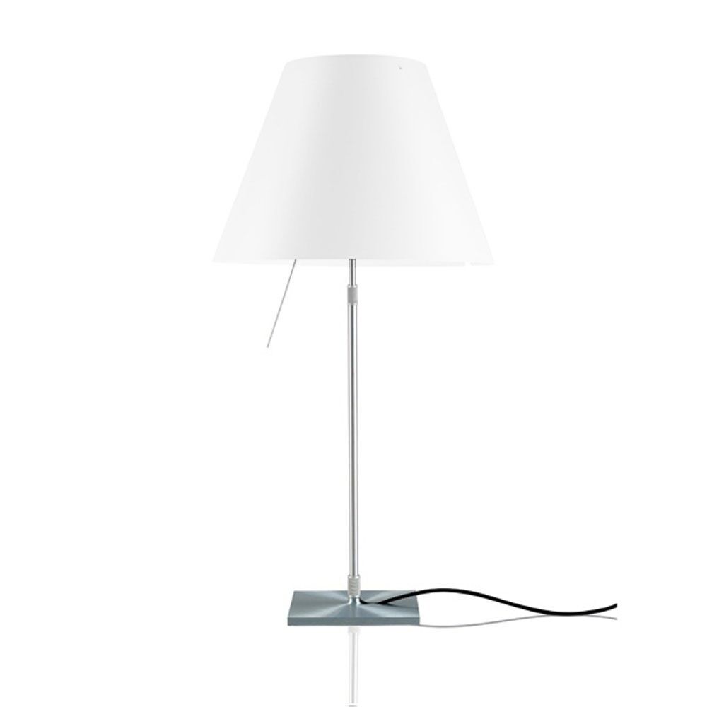 COSTANZA Bordlampe Aluminium med Hvid Skrm