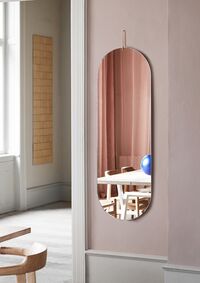 Tall Wall Mirror Ø133 Messing