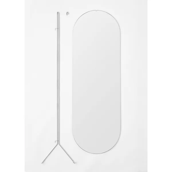 Tall Wall Mirror Ø133 Messing