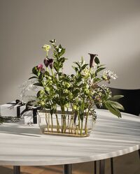 Ikebana Vase Lang Messing